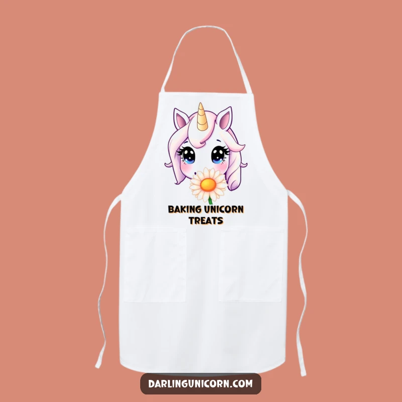 Funny Unicorn Daisy Sniff Apron: Kitchen Fun, Innocent Eyes, Perfect Cooking Gift