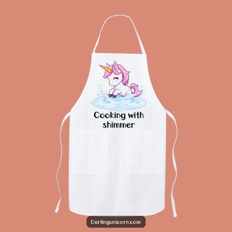 Funny Unicorn Apron - Playful Kitchen Splash, Cheerful Funny Gift for Cooks