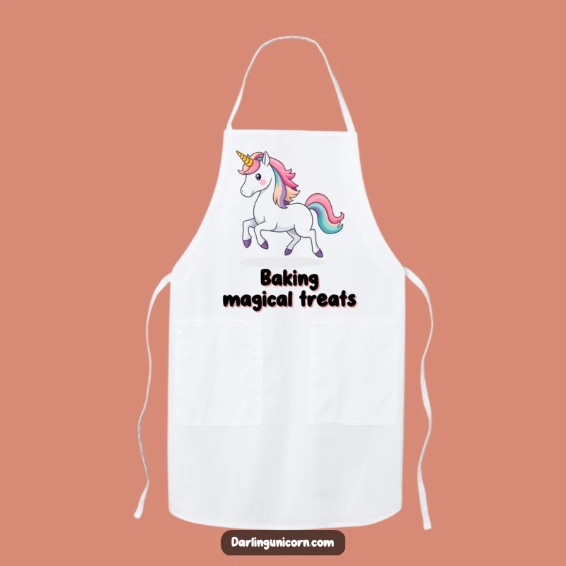 Funny Unicorn Rainbow Apron: Majestic Kitchen Magic, Unique Gift