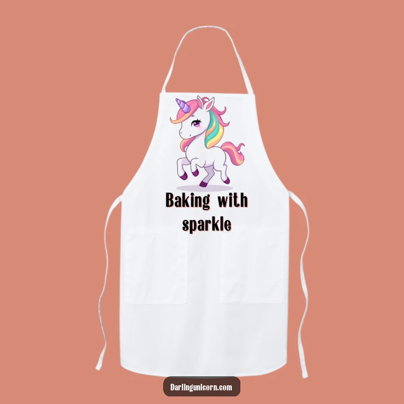 Funny Unicorn Rainbow Mane Apron: Prancing Cook, Hilarious Funny Gift