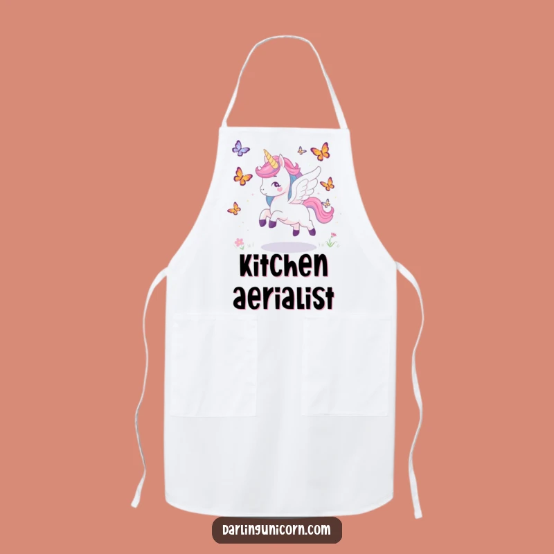 Funny Unicorn Wings Chase Apron: Magical Cook, Delightful Funny Gift