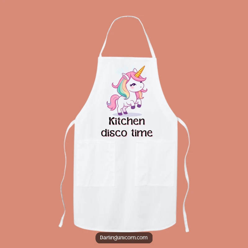 Funny Unicorn Light Show Apron - Cook with Dazzling Magic & Flair
