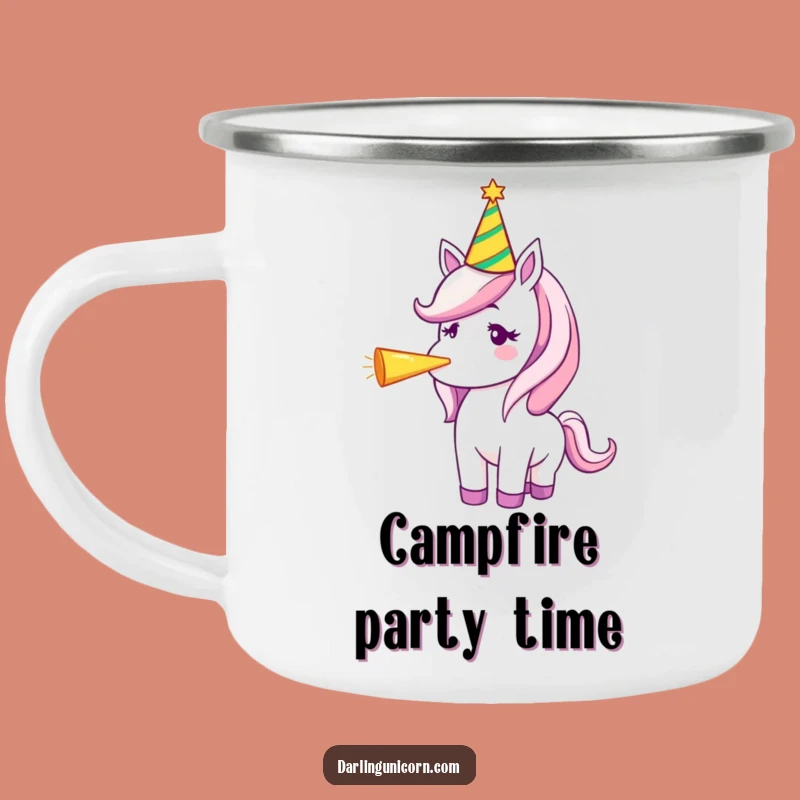 Durable Funny Unicorn Party Hat Camping Mug: Outdoor Party, Epic Funny Gift