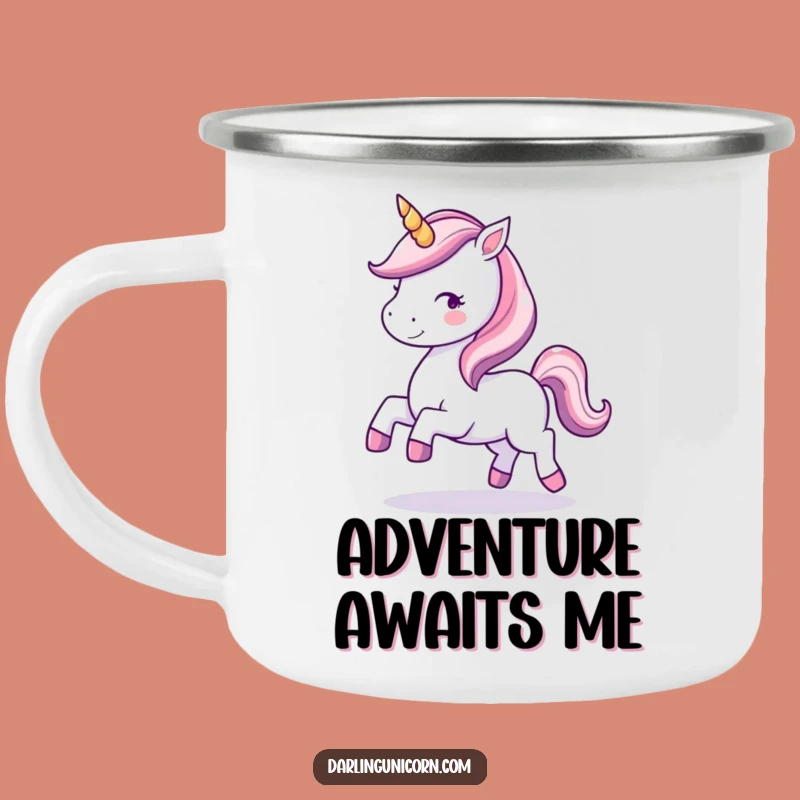 Funny Kawaii Unicorn Camping Mug - Magical Outdoor Sips & Hilarious Gift
