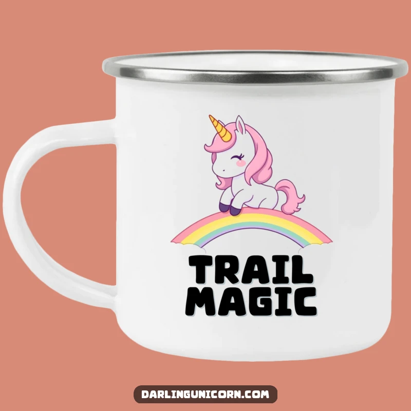 Funny Unicorn Rainbow Camping Mug: Magical Journeys, Perfect Funny Gift for Adventurers