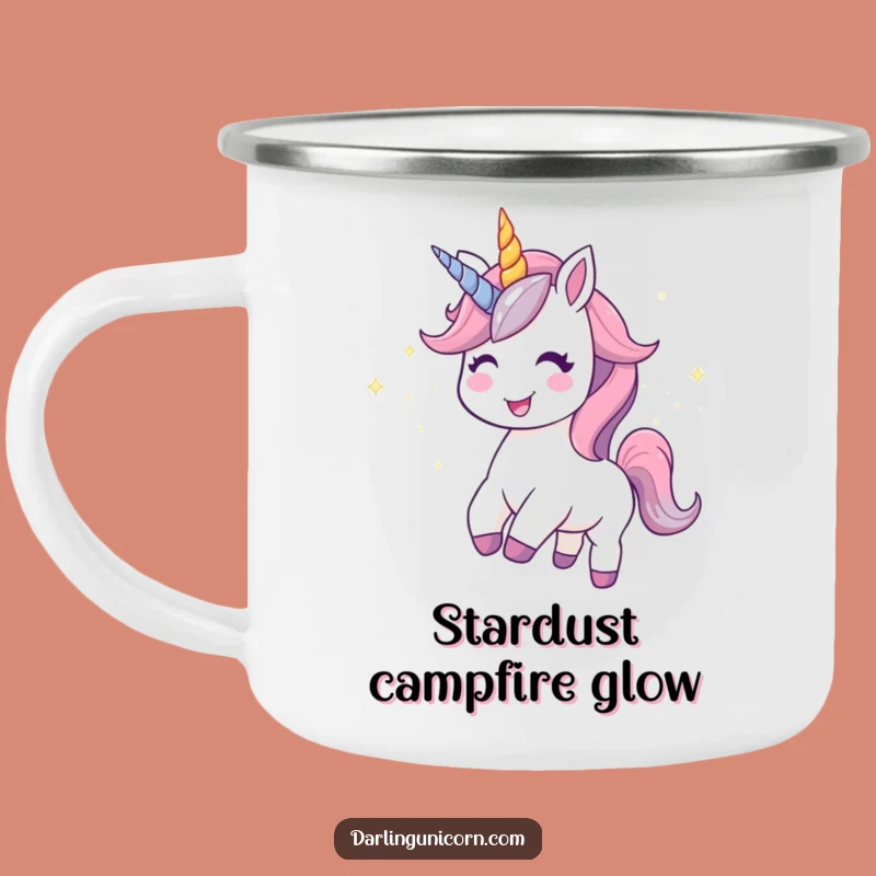 Adventure Funny Kawaii Unicorn Stardust Joy Camping Mug: Sparkle on the Trail - Great Funny Gift