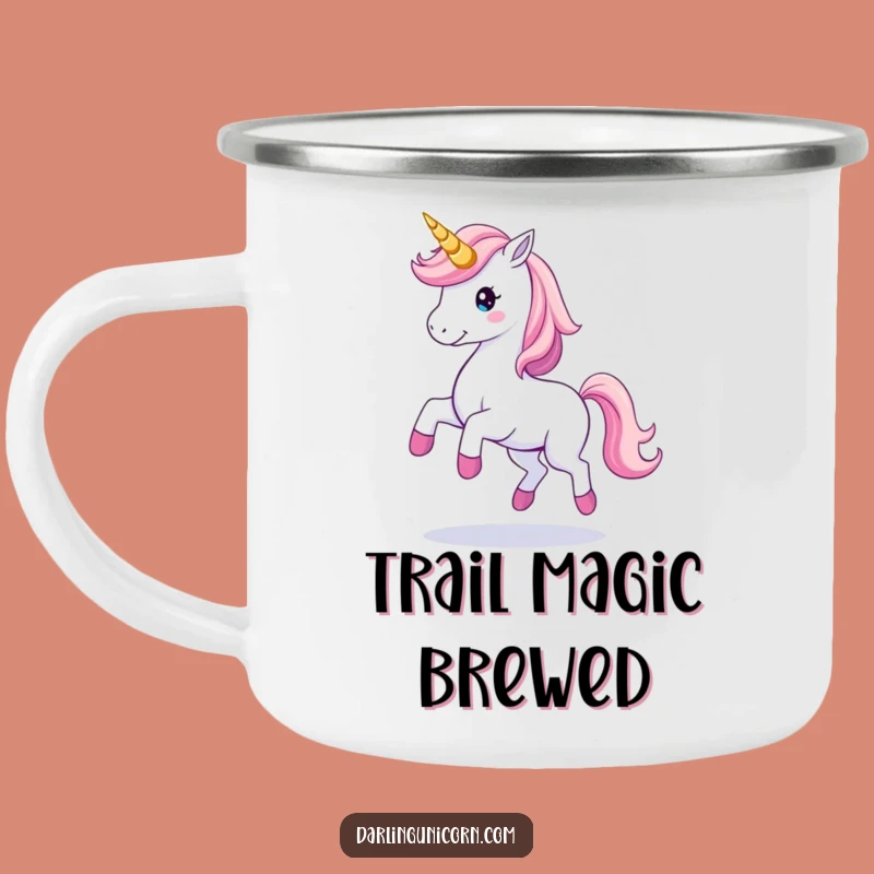 Graceful Unicorn Camping Mug: Magic Trail Cup, Durable Whimsical Gift