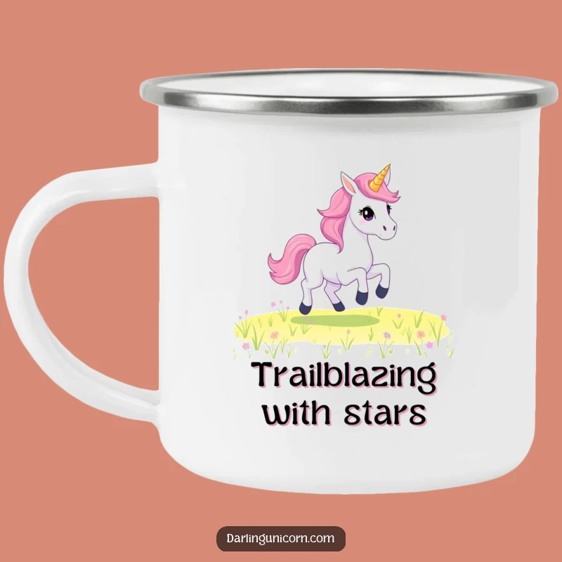 Funny Starry Unicorn Camping Mug - Galloping Adventure, Perfect Outdoor Gift!
