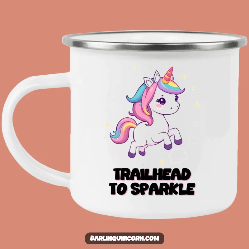 Adventure Funny Kawaii Unicorn Rainbow Gallop Camping Mug: Sparkle on the Go - Great Funny Gift