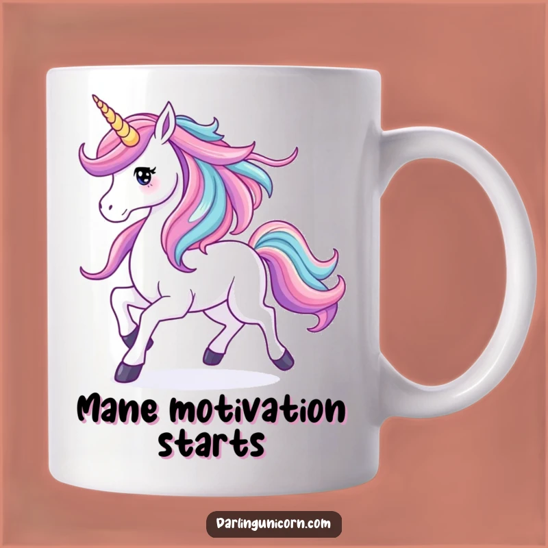 Dynamic Funny Unicorn Waterfall Mane Mug: Embrace Elegance, Perfect Gift