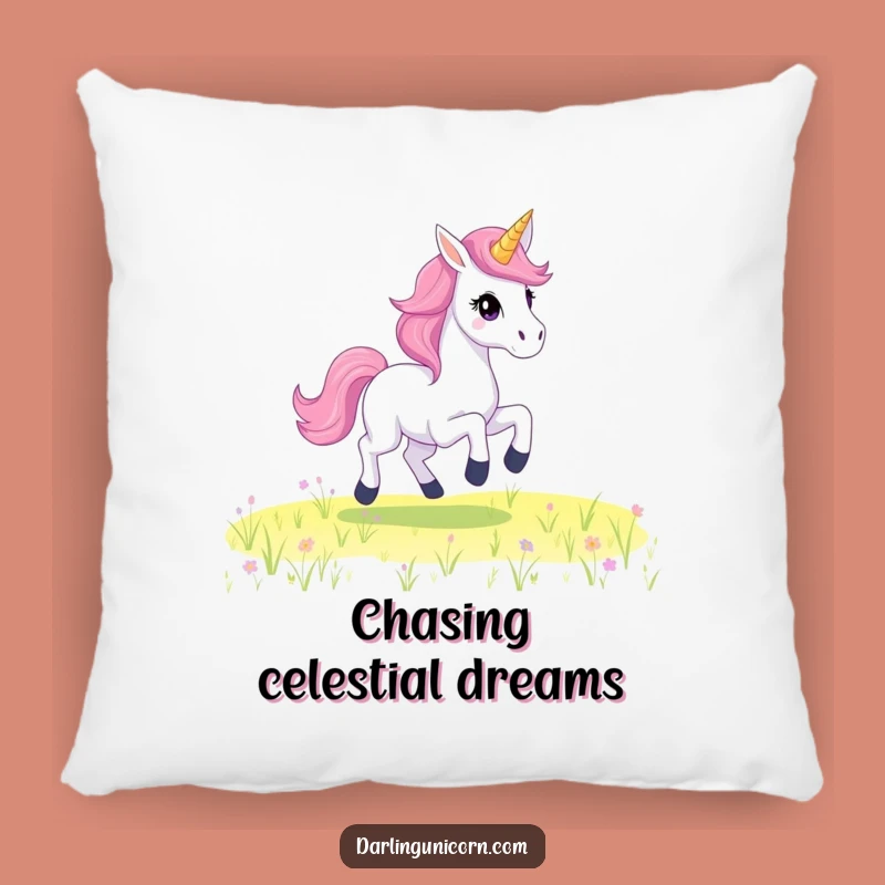 Funny Unicorn Pillow - Starry Mane Gallop, Perfect Cozy Gift!
