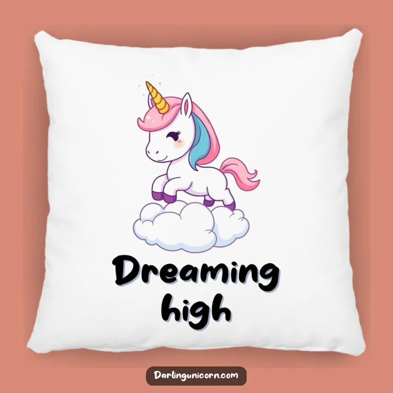 Funny Leaping Unicorn Pillow: Cozy Comfort with Magical Dreams