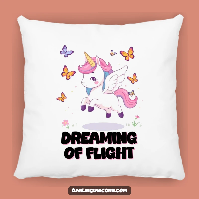 Soft Funny Unicorn Wings Chase Pillow: Playful Comfort, Adorable Funny Gift