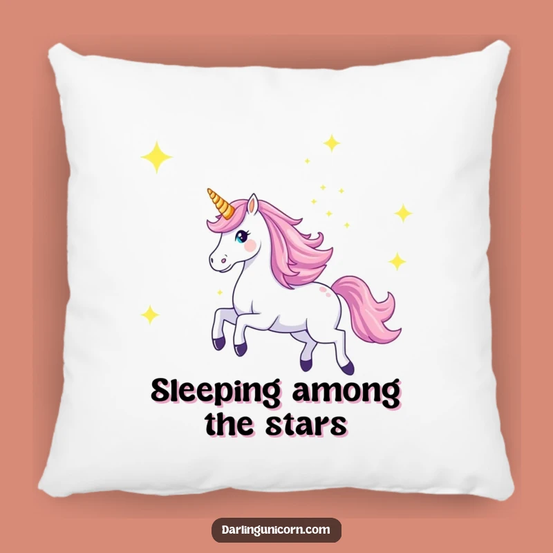 Funny Majestic Unicorn Starry Sky Pillow - Cozy Cosmic Decor Gift