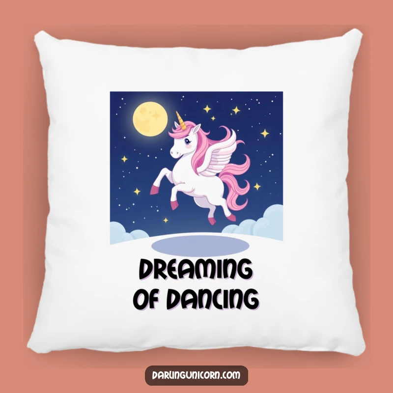 Funny Unicorn Pirouette Pillow: Soft Cushion for Wobbly Comfort