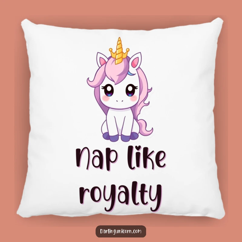 Soft Funny Gentle Unicorn Crown Pillow: Cuddle Up with Royal Comfort!
