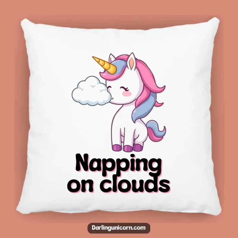 Funny Unicorn Cloud Nudge Pillow: Cozy Whimsy, Dreamy Accent