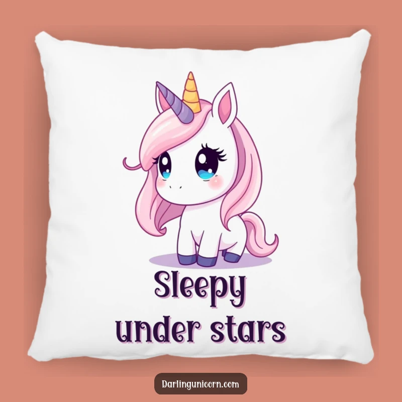 Funny Unicorn Starry Sky Pillow: Cozy Dream Accent, Celestial Decor