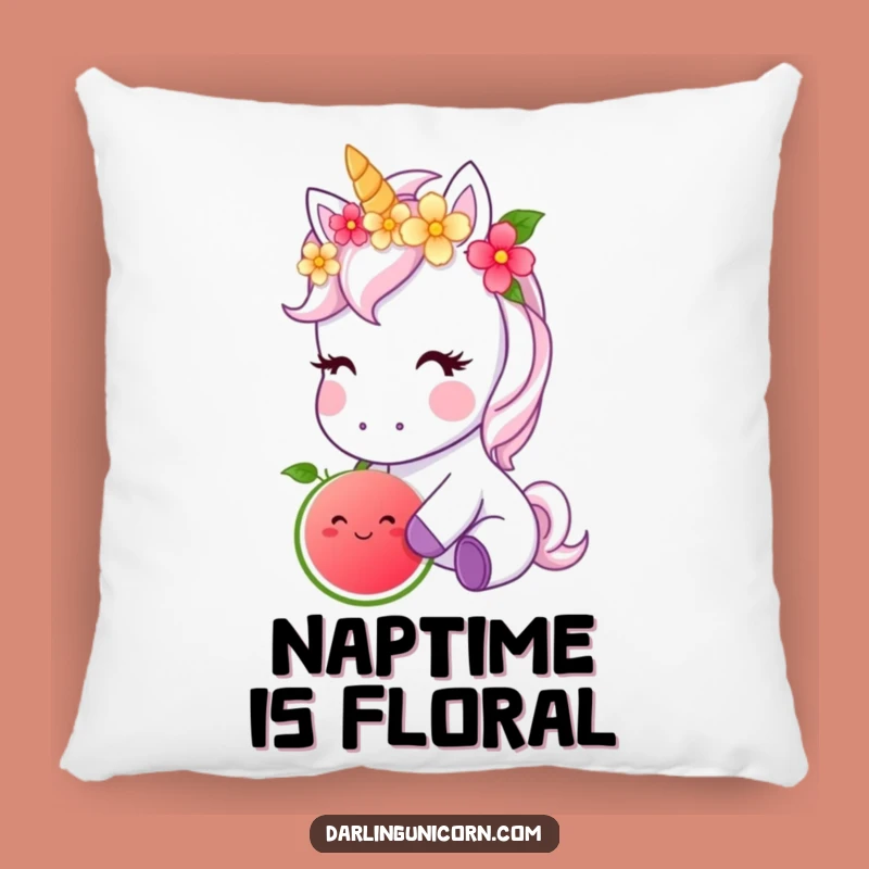 Soft Funny Unicorn Flower Crown Pillow: Cozy Magic, Adorable Funny Gift