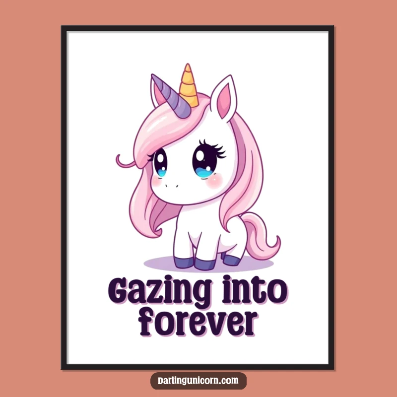 Funny Unicorn Starry Sky Poster: Dreamy Wall Art, Celestial Decor