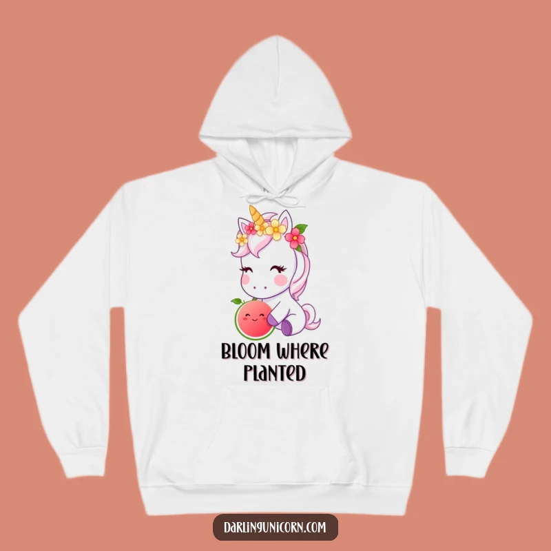 Cozy Funny Unicorn Flower Crown Hoodie: Enchanted Snack, Ultimate Funny Gift