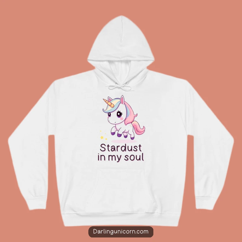 Cozy Funny Kawaii Unicorn Stardust Hoodie: Snuggle Up with Cosmic Cuteness!