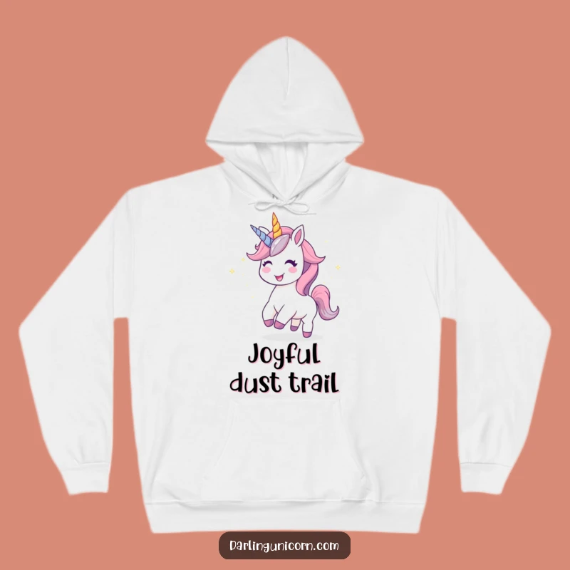 Cozy Funny Kawaii Unicorn Stardust Joy Hoodie: Warmth, Sparkle, and Smiles - Perfect Funny Gift