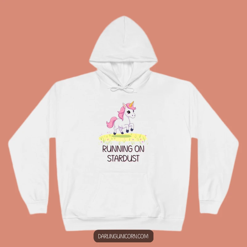 Funny Starry Mane Unicorn Hoodie - Galloping Comfort, Perfect Cozy Gift!