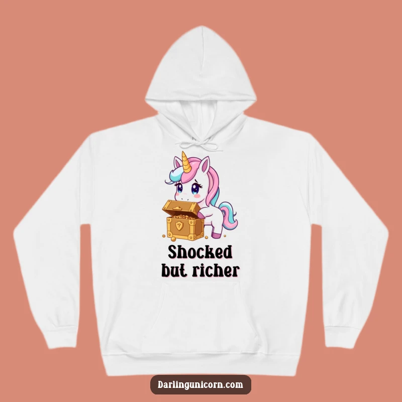 Cozy Funny Unicorn Treasure Hoodie - Warmth, Magic, and Hilarious Surprise