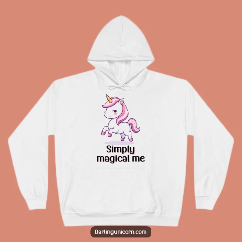 Funny Kawaii Unicorn Prancing Hoodie - Cozy & Magical Gift for Dreamers
