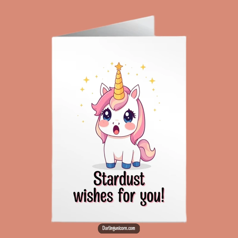 Free Printable Surprised Unicorn Birthday Card - Funny Stellar Downloadable Gift