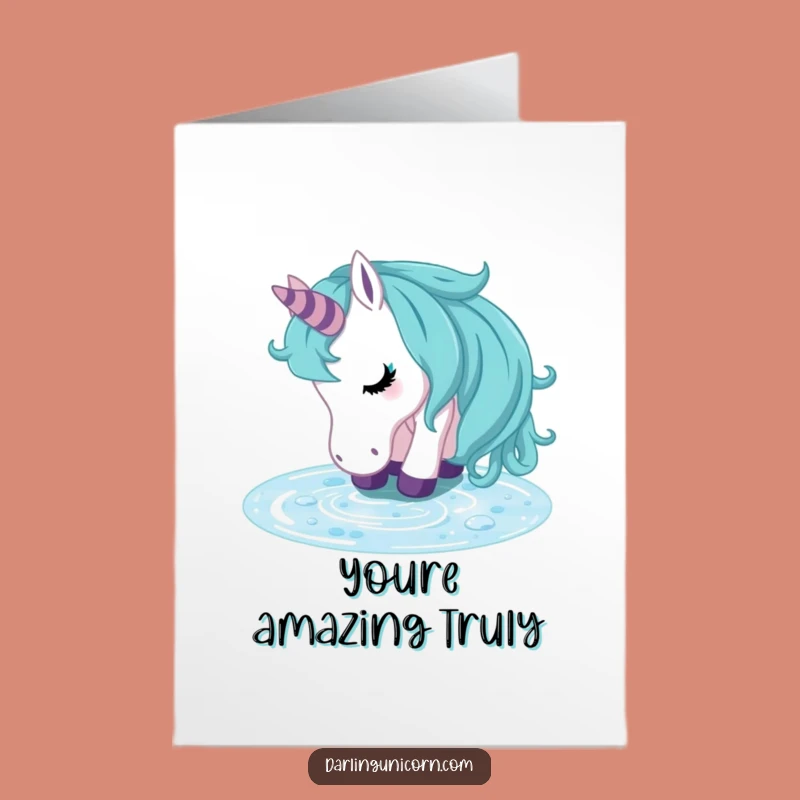 Free Printable Congrats Card: Refreshed Unicorn Achievement Downloadable Gift