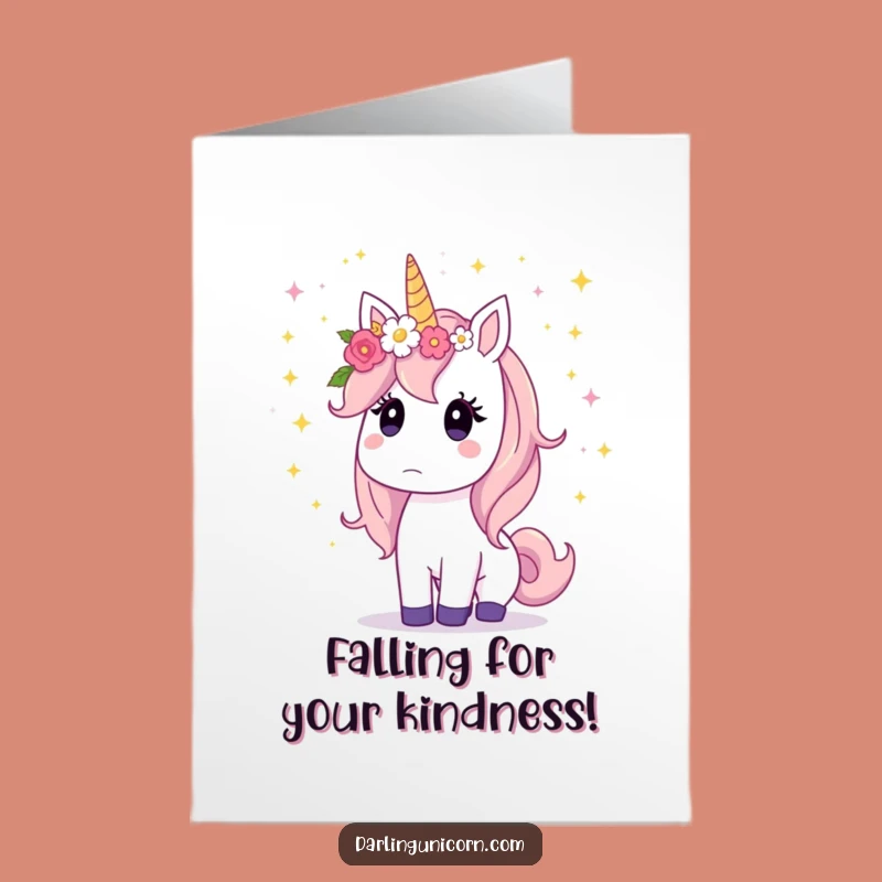 Free Printable Unicorn Thank You Card: Surprised Stardust, Funny Gratitude, Downloadable Gift