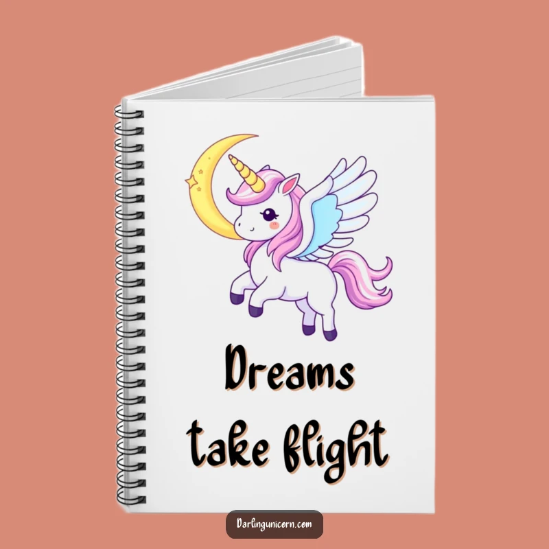 Funny Kawaii Unicorn Moon Soar Notebook: Capture Celestial Dreams and Ideas - Perfect Funny Gift
