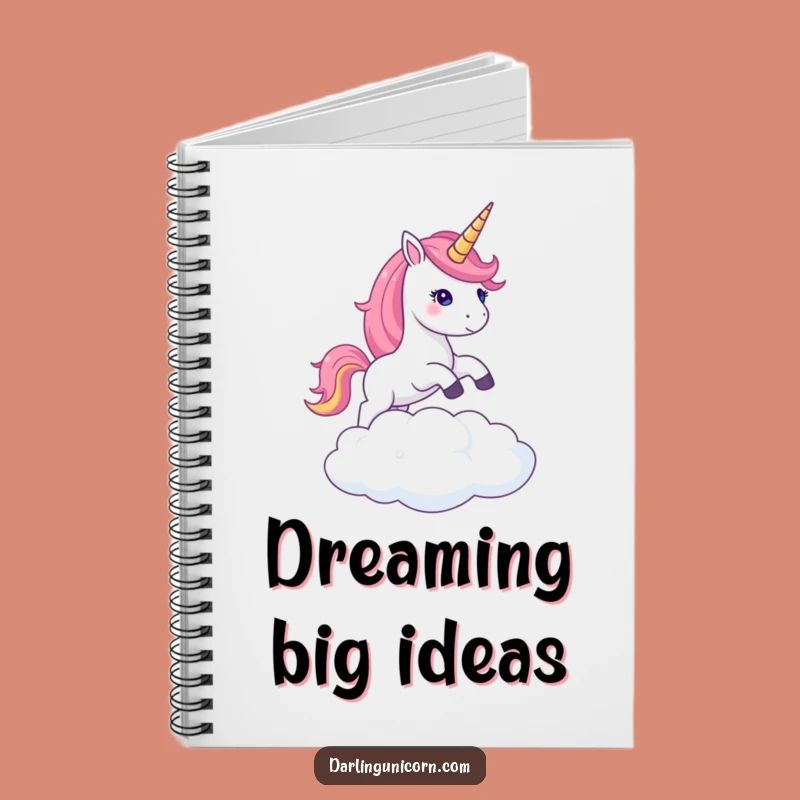 Funny Unicorn Cloud Leap Notebook: Dream Journal, Inspire Funny Gift