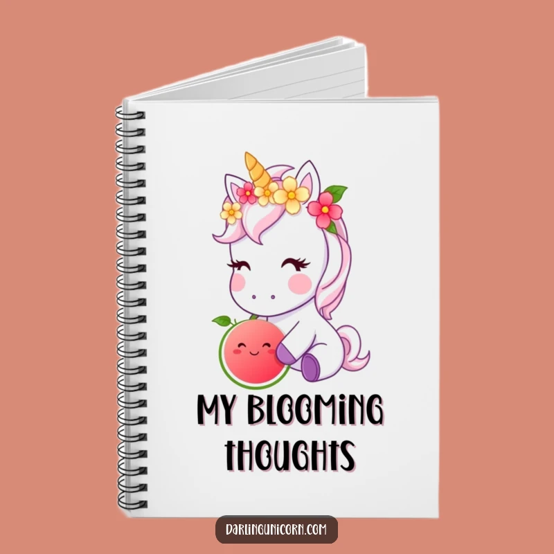 Funny Unicorn Flower Crown Notebook: Magical Recipes, Creative Funny Gift
