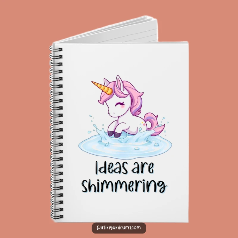 Funny Unicorn Notebook - Playful Splash Journal, Energetic Funny Gift for Writers