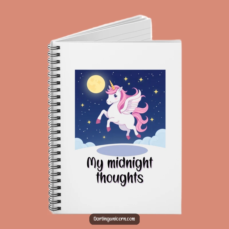 Funny Unicorn Pirouette Notebook: Wobbly Journal for Starlit Ideas