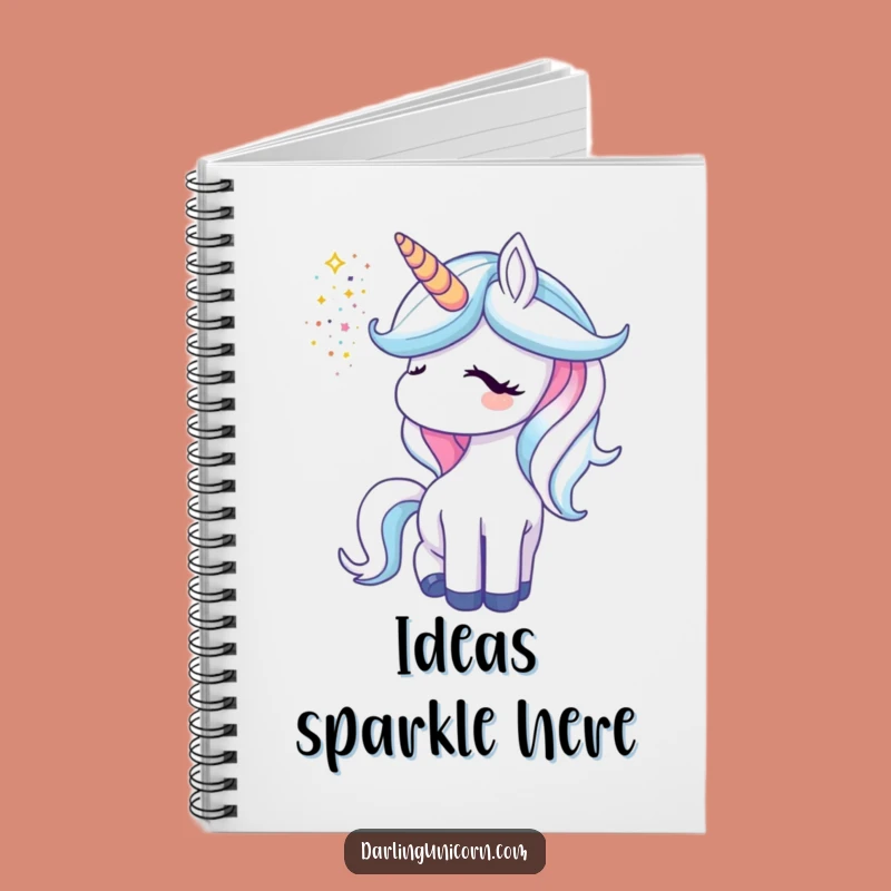 Funny Unicorn Glitter Horn Notebook: Sparkle Journal, Perfect Gift for Dreamers