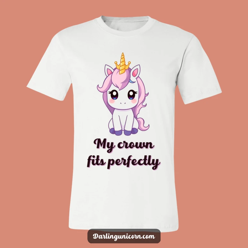 Funny Gentle Unicorn Crown T-Shirt: Wear Your Inner Royalty with Humor!