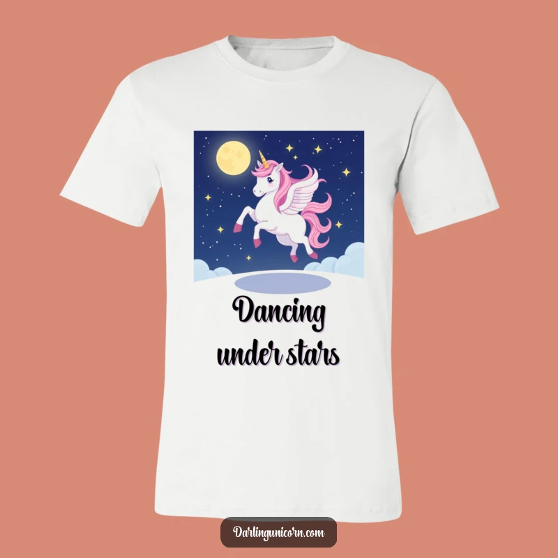 Funny Unicorn Pirouette T-Shirt: Wobbly Grace Tee for Starlit Souls
