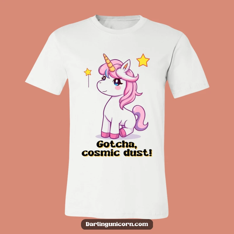 Funny Unicorn Star Catcher Tee - Delightful Magical Design, Awesome Funny Gift