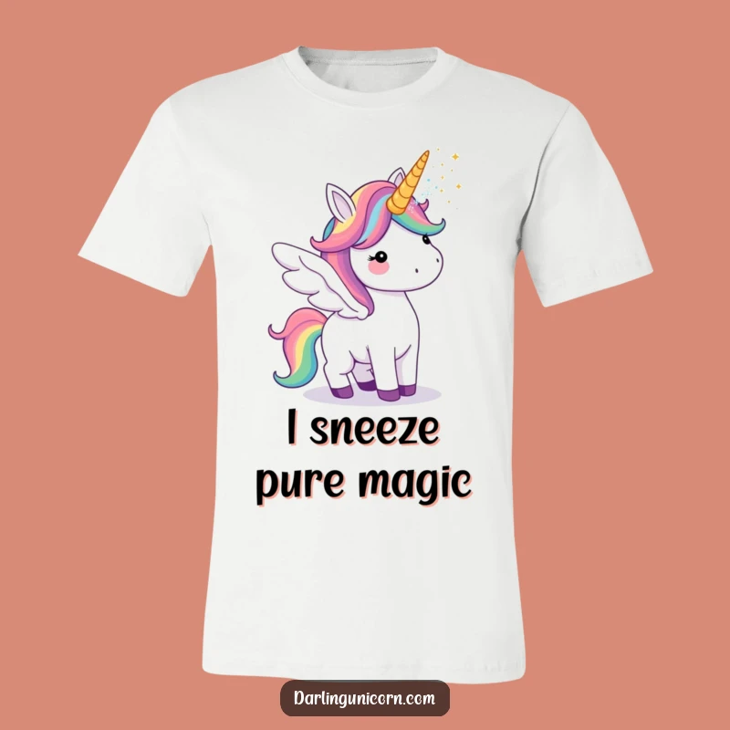 Funny Unicorn Rainbow Wings Tee: Wear Your Sparkle with This Hilarious Shirt