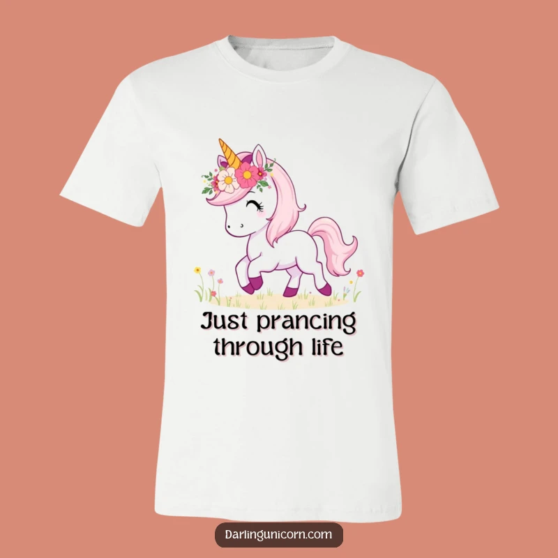 Funny Unicorn Flower Crown Tee: Prance Through Life with This Hilarious Shirt