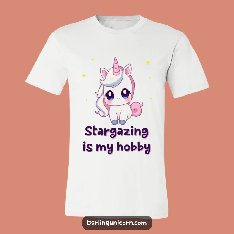 Funny Unicorn Star Gazing Tee: Wear Your Wonder with This Hilarious Shirt