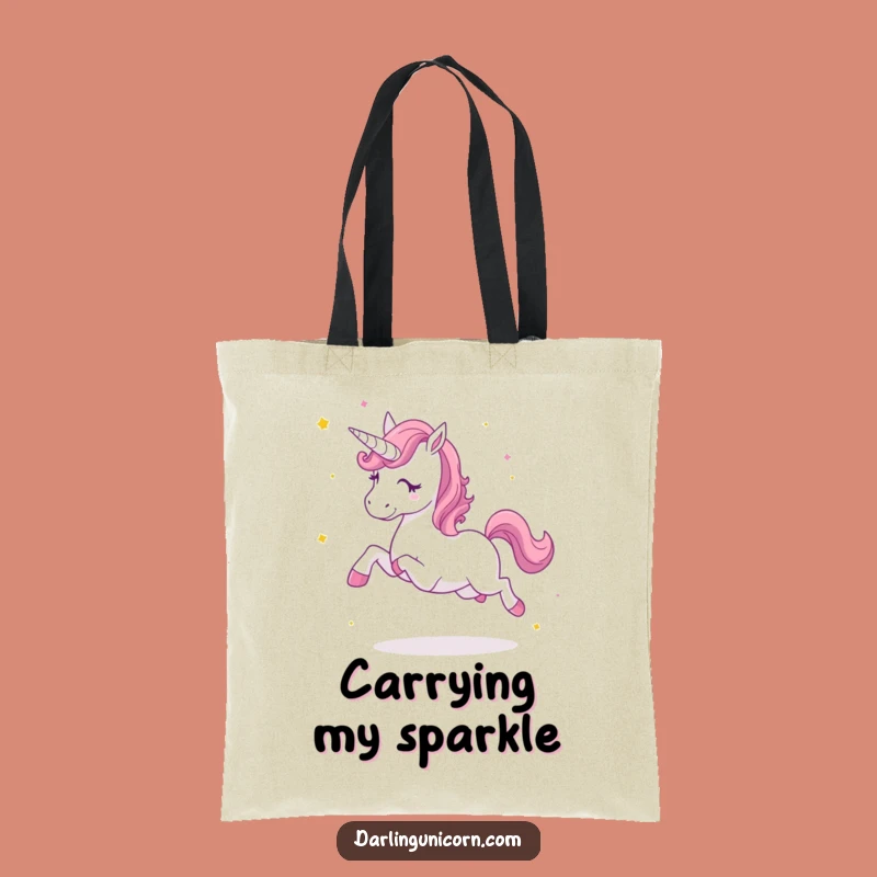Funny Star Dust Unicorn Tote Bag: Carry Magic, Adventure Ready Gift