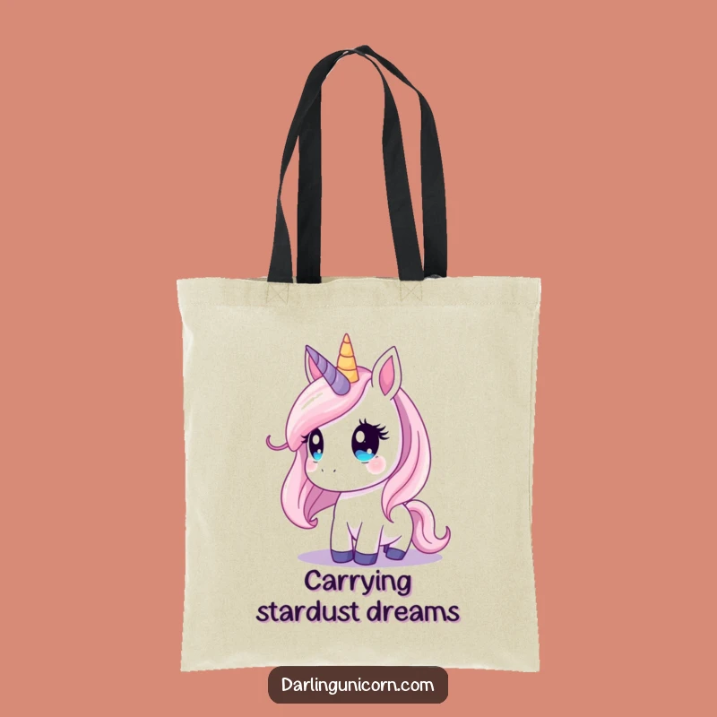 Funny Unicorn Starry Sky Tote Bag: Celestial Style, Dreamy Gift