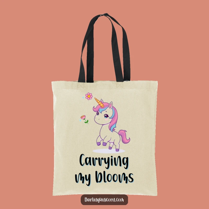 Funny Flower Toss Unicorn Tote Bag: Carry Joy, Stylish Practicality Gift