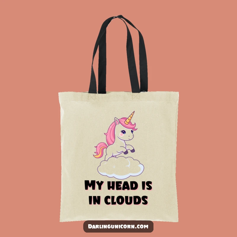 Funny Unicorn Cloud Leap Tote Bag: Shimmering Journey, Practical Funny Gift