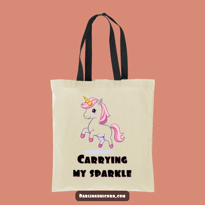 Graceful Unicorn Twirl Tote Bag: Magic Trail Accessory, Stylish Whimsical Gift